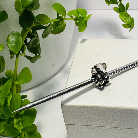 Authentic Pandora Retired Lucky Elephant S925 Charm - Picture 3 of 10